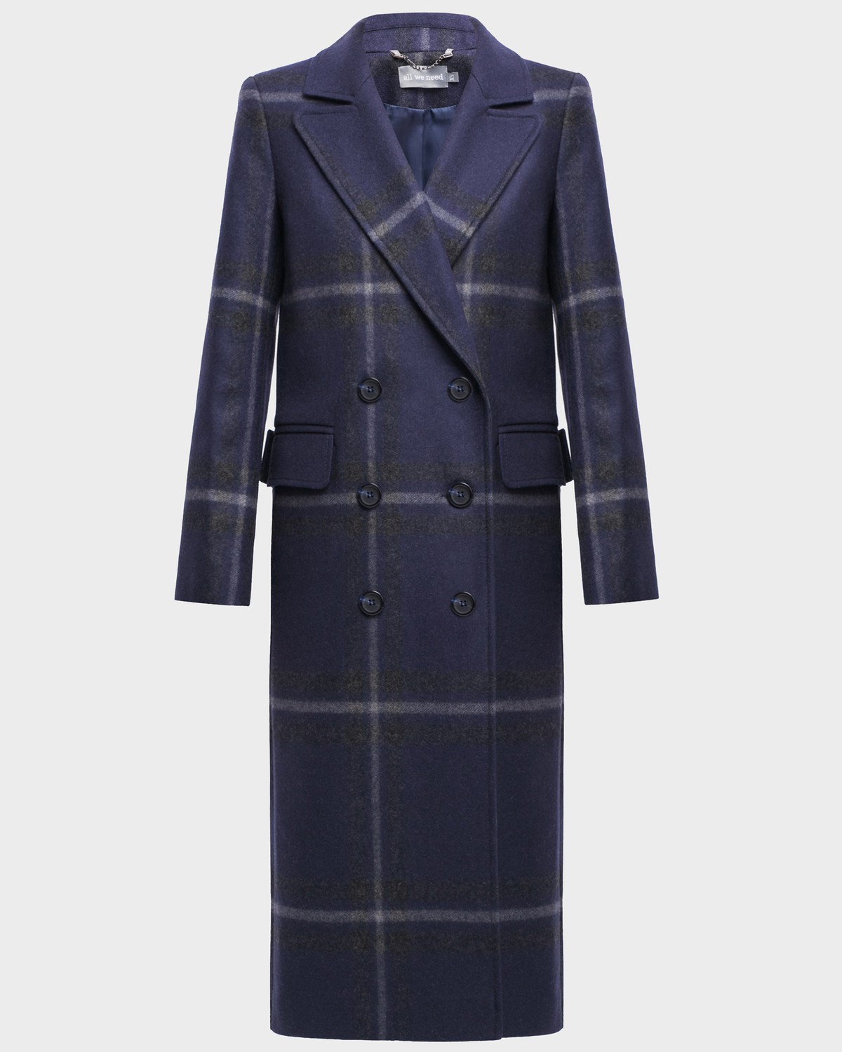 Двубортное пальто прямого кроя длины миди из плотной шерсти на подкладе с двумя шлицами. Доволнено хлястиком на спинке.
Структурированный силуэт пальто идеально подойдет для создания деловых образов на каждый день.

На модели размер XS