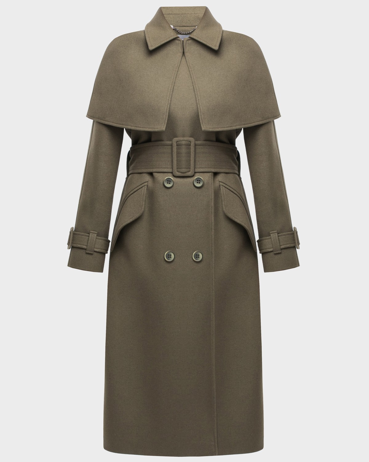 Пальто CO035, цвет: хаки Allweneed