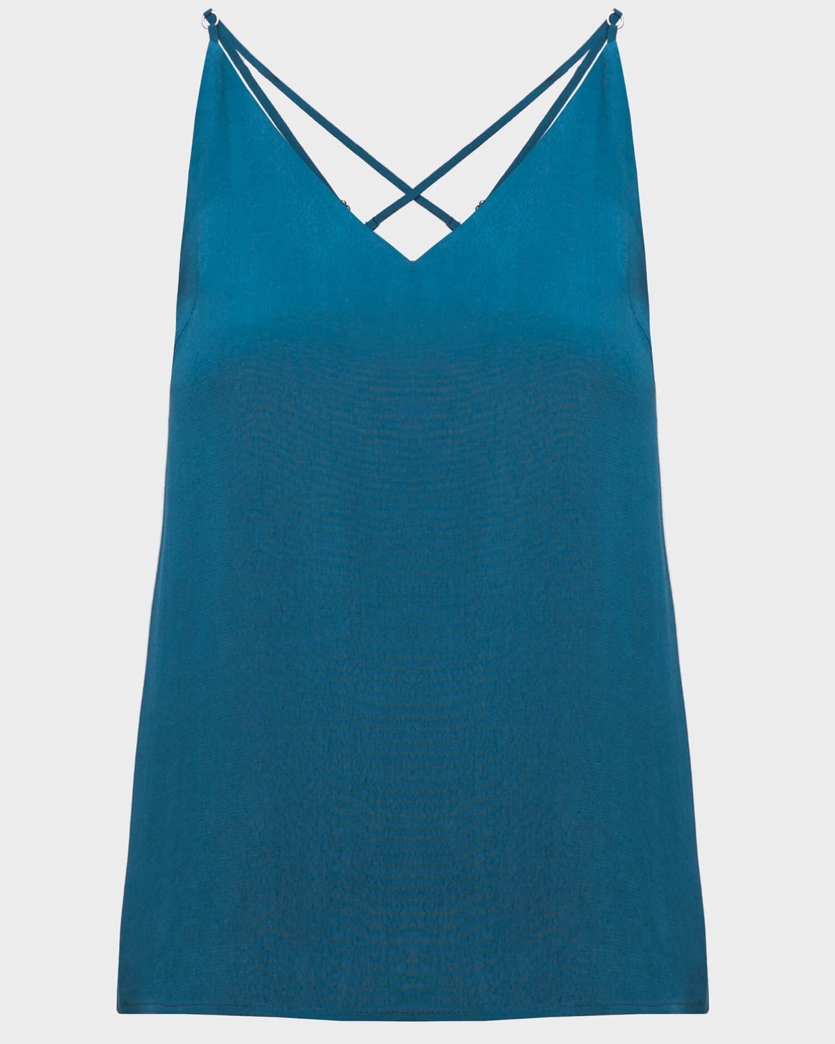 Топ в бельевом стиле приталенного силуэта с застежкой на молнию на спине. За счет подкладки на чашечках топа его можно носить без нижнего белья. Подходит, как для делового гардероба, так и для создания вечерних образов.