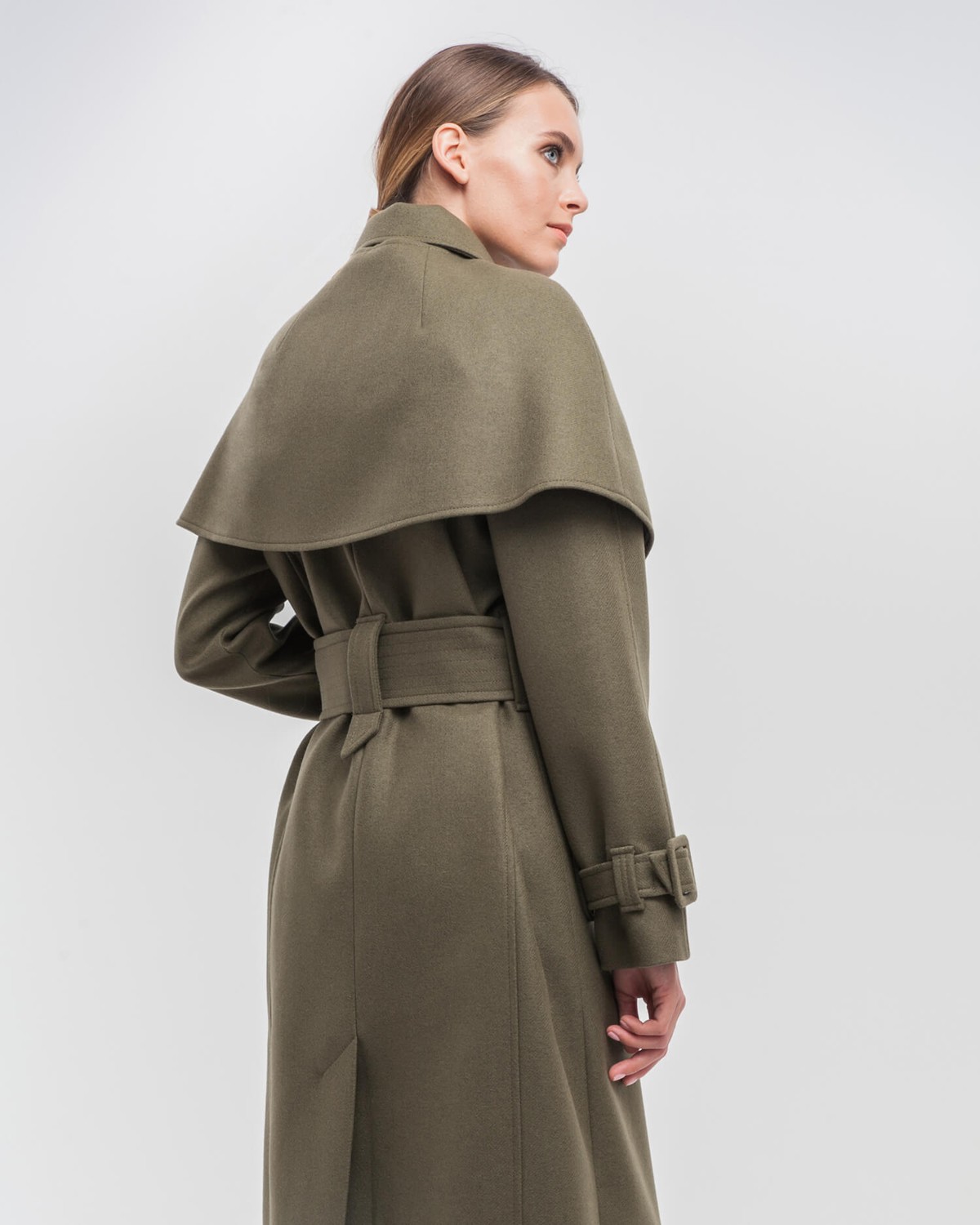 Пальто CO035, цвет: хаки Allweneed