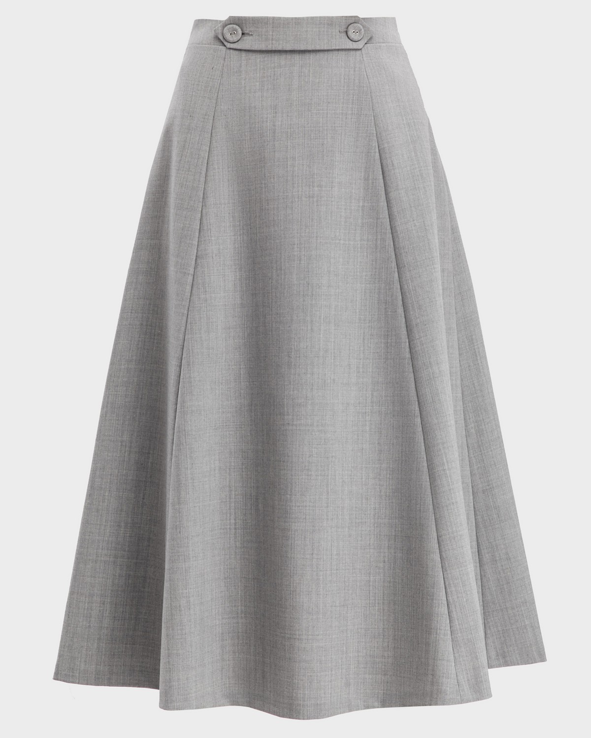 Юбка длины миди силуэта трапеция позволяет создавать женственные утонченные образы даже зимой.

На модели размер XS
