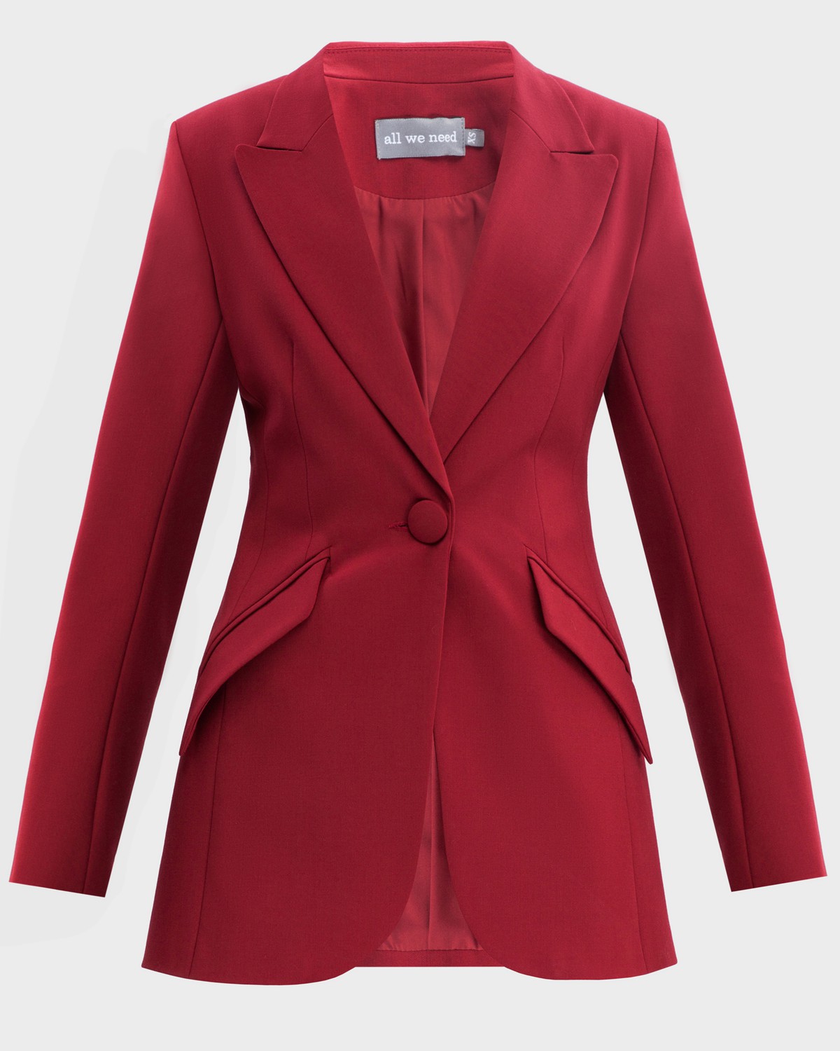 Жакет однобортный с накладными карманами, цвет: винный Allweneed Приталенный однобортный жакет с накладными карманами и застежкой на одну пуговицу. Дополнен обтяжными пуговицами в тон изделия. Для созданияженственных деловых образов сочетайте с брюками в тон или юбками длины миди.
На модели размер XS