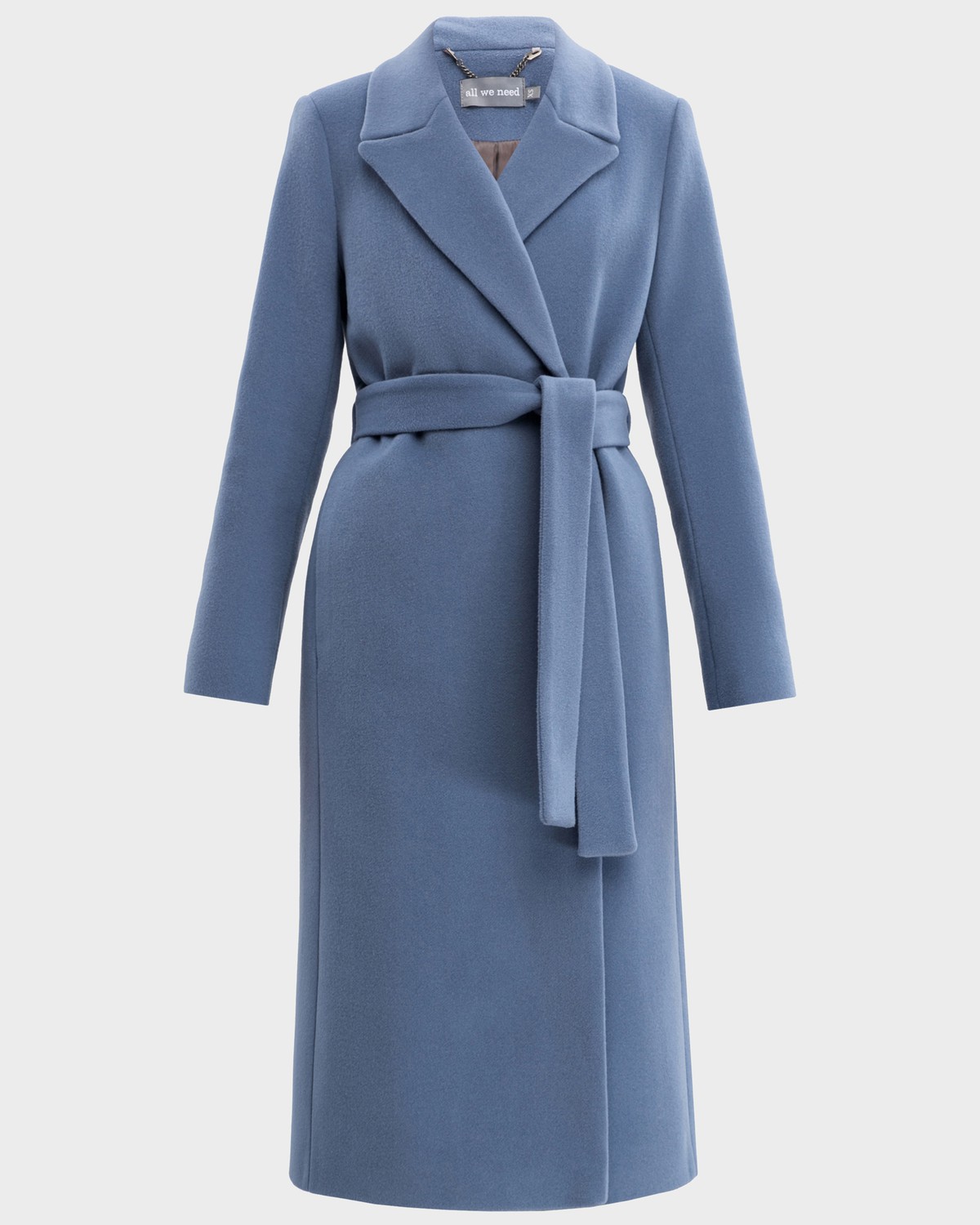 Пальто-халат Carrie NEW, цвет: серо-голубой Allweneed Пальто из плотной шерсти на подкладе. Модель прямого силуэта с английским воротником, классической линией плеча. Дополнено двумя вместительными втачными карманами и поясом из основного материала.
Женственный силуэт пальто и пояс, подчеркивающий талию, делает эту модель идеальным вариантом для любителей классики.
На модели размер XS