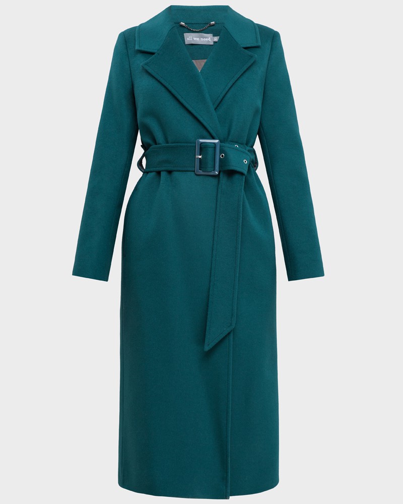 Пальто-халат зимнее с поясом с пряжкой, цвет: изумрудный Allweneed Утепленное пальто-халат с втачанным рукавом классической посадки и английским воротником. Дополнено поясом с пряжкой в тон изделия. Благодаря утонченному крою и утеплителю в подкладке с пальто можно создавать элегантные и женственные зимние образы.
Модель будет согревать вас до -10 градусов.
На модели размер XS