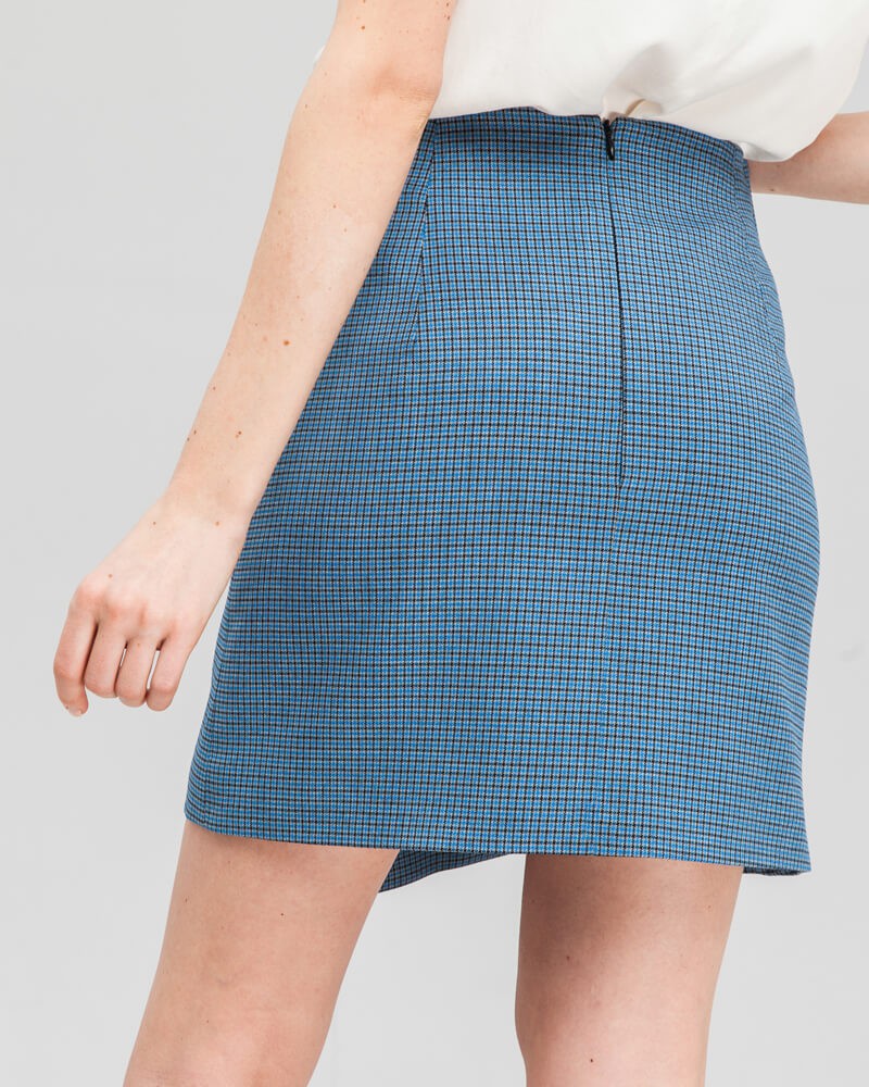 Юбка SK-008-1 (глен ярко-синий)