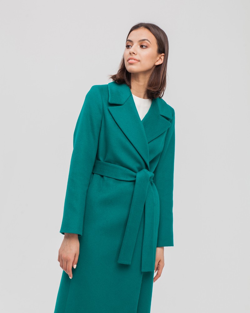 Пальто - Carrie NEW CO-033-1 (травяной)