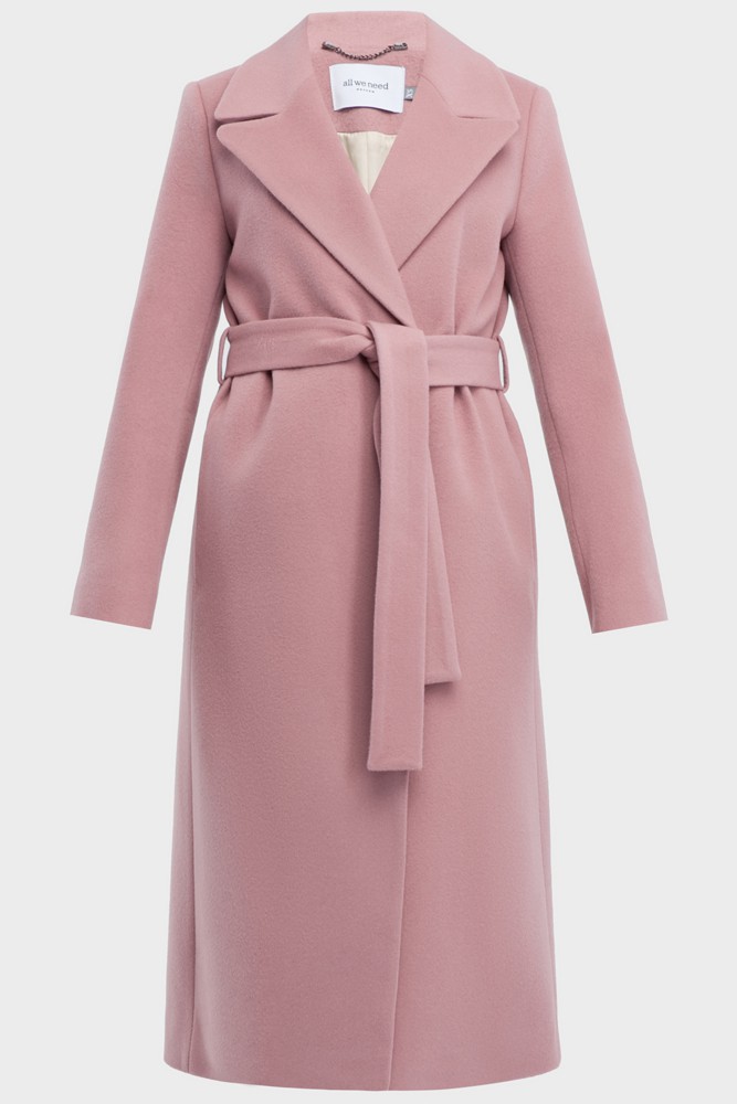 Пальто из плотной шерсти на подкладе. Модель прямого силуэта с английским воротником, классической линией плеча. Дополнено двумя вместительными втачными карманами и поясом из основного материала.
Женственный силуэт пальто и пояс, подчеркивающий талию, делает эту модель идеальным вариантом для любителей классики.

На модели размер XS