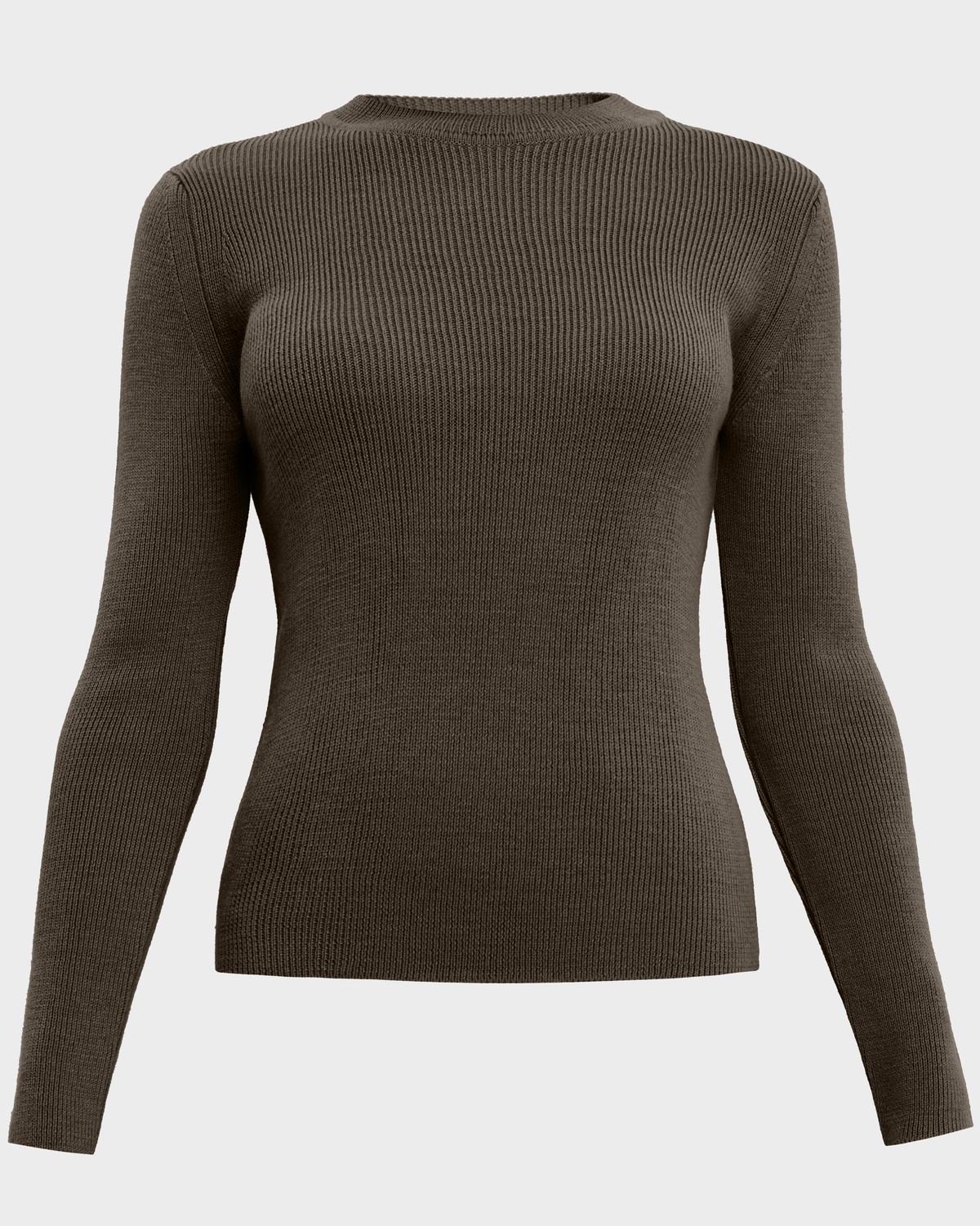 Джемпер из шерстяного трикотажа с длинным рукавом. В сочетании с юбкой в тон позволит создать расслабленный образ в стилеcasual.

На модели размер XS/S