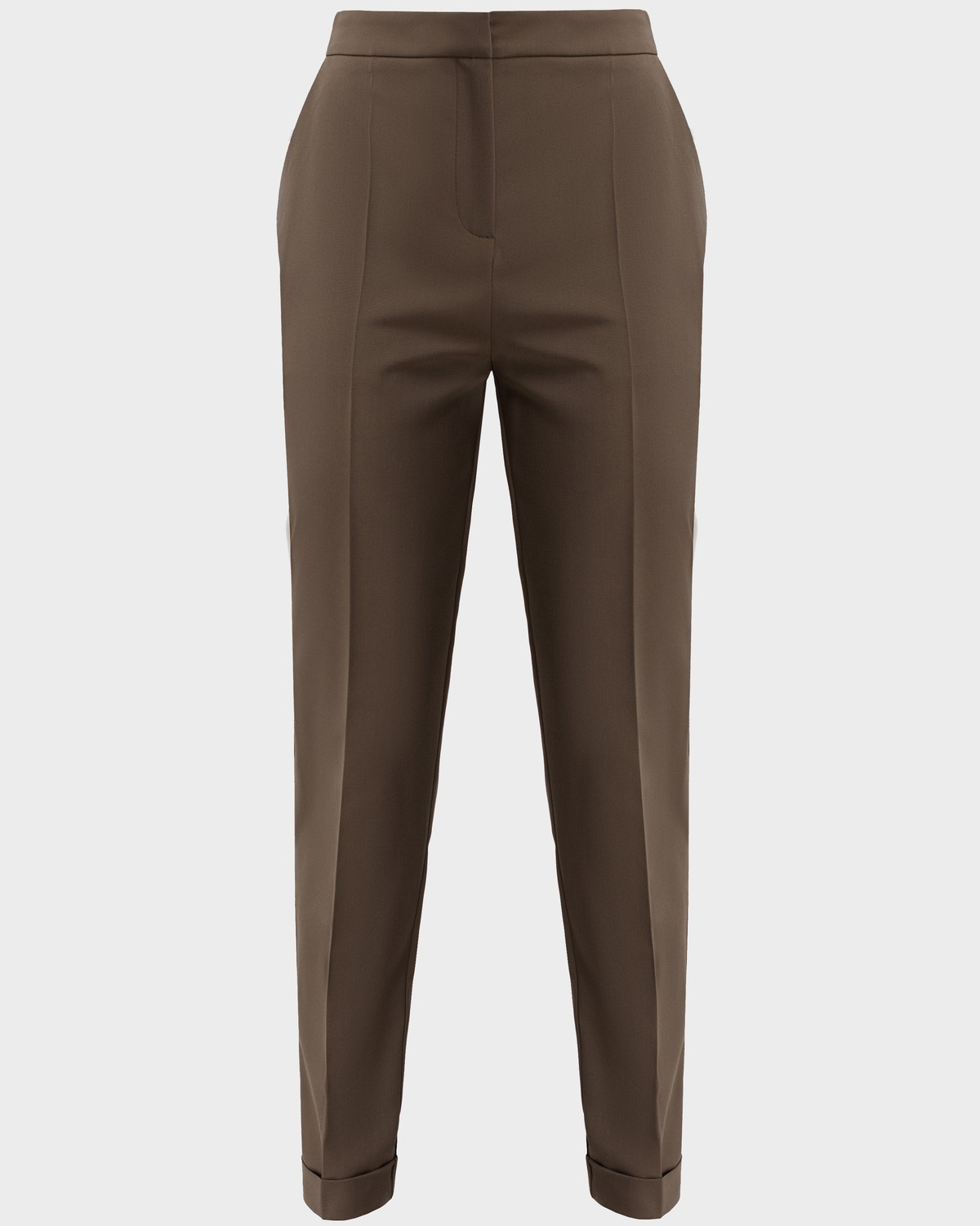 Брюки PA020, цвет: хаки Allweneed Брюки с отворотами на высокой талии слегка зауженные к низу. Дополнены проглаженной стрелкой. В сочетании с жакетом в тон создадут образ, который добавит Вам уверенности в себе.
На модели размер XS