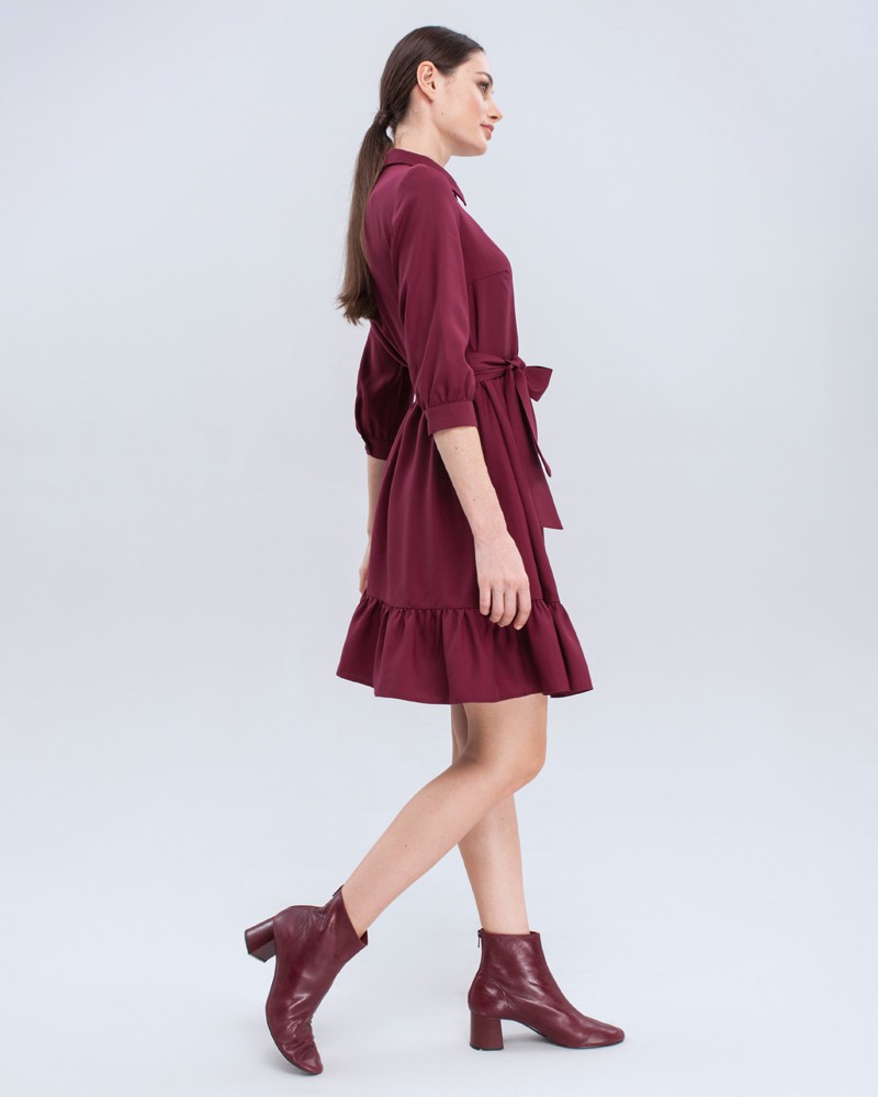 Платье DR-053 (бордовый)