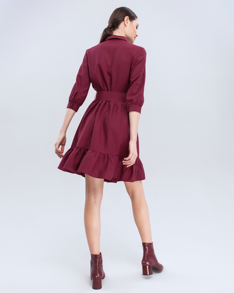 Платье DR-053 (бордовый)