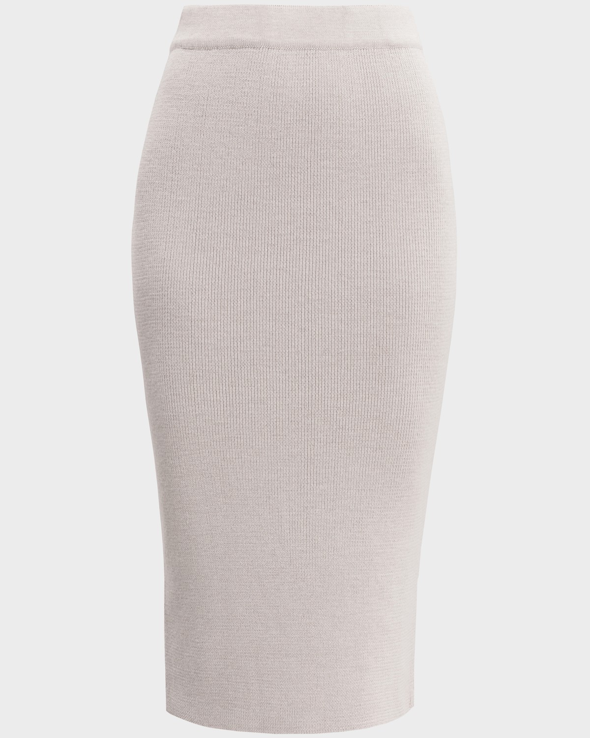 Юбка длины миди из плотного шерстяного трикотажа слегка зауженная к низу. В сочетании с джемпером в тон позволит создать расслабленный образ в стиле casual.

На модели размер XS/S