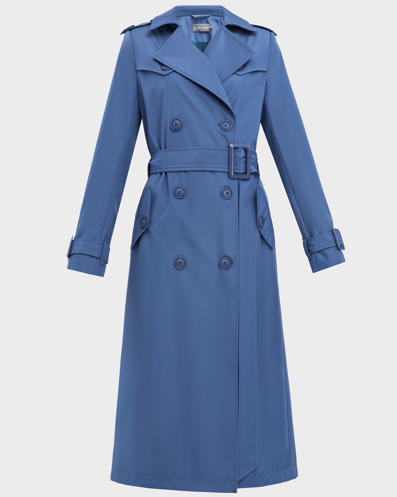 Тренч классической посадки с втачным плечом, дополнен поясом с фурнитурой в тон изделия. Незаменимая вещь для яркихпрогулок