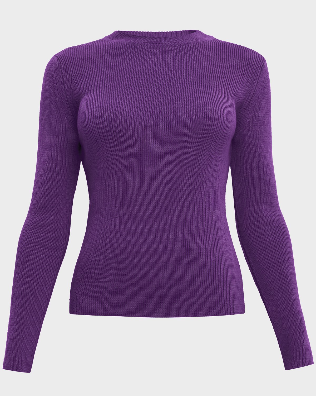 Джемпер из шерстяного трикотажа с длинным рукавом. В сочетании с юбкой в тон позволит создать расслабленный образ в стилеcasual.

На модели размер XS/S