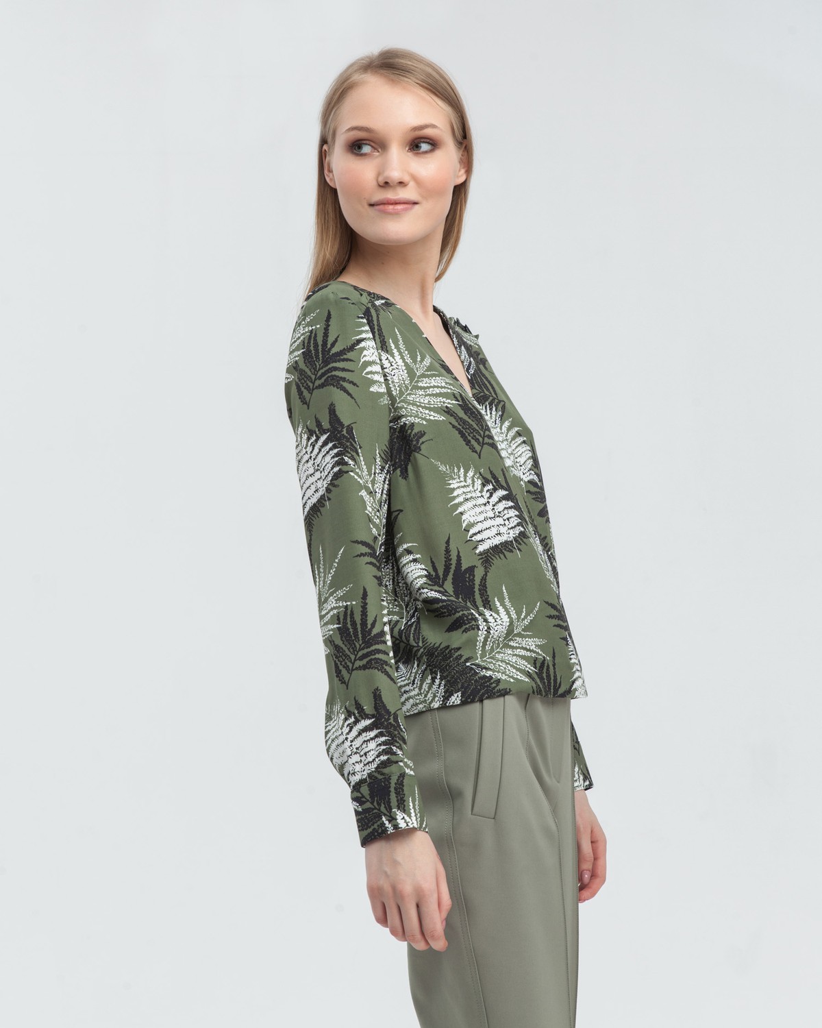 Блуза BL-012 (принт пальмы)