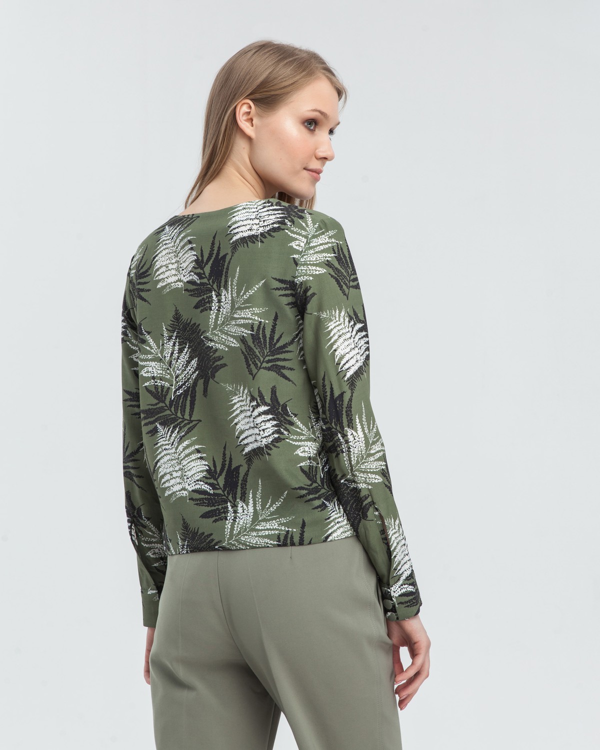 Блуза BL-012 (принт пальмы)