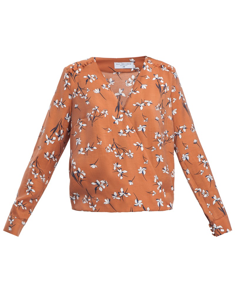 Блуза BL-012 (принт цветы)