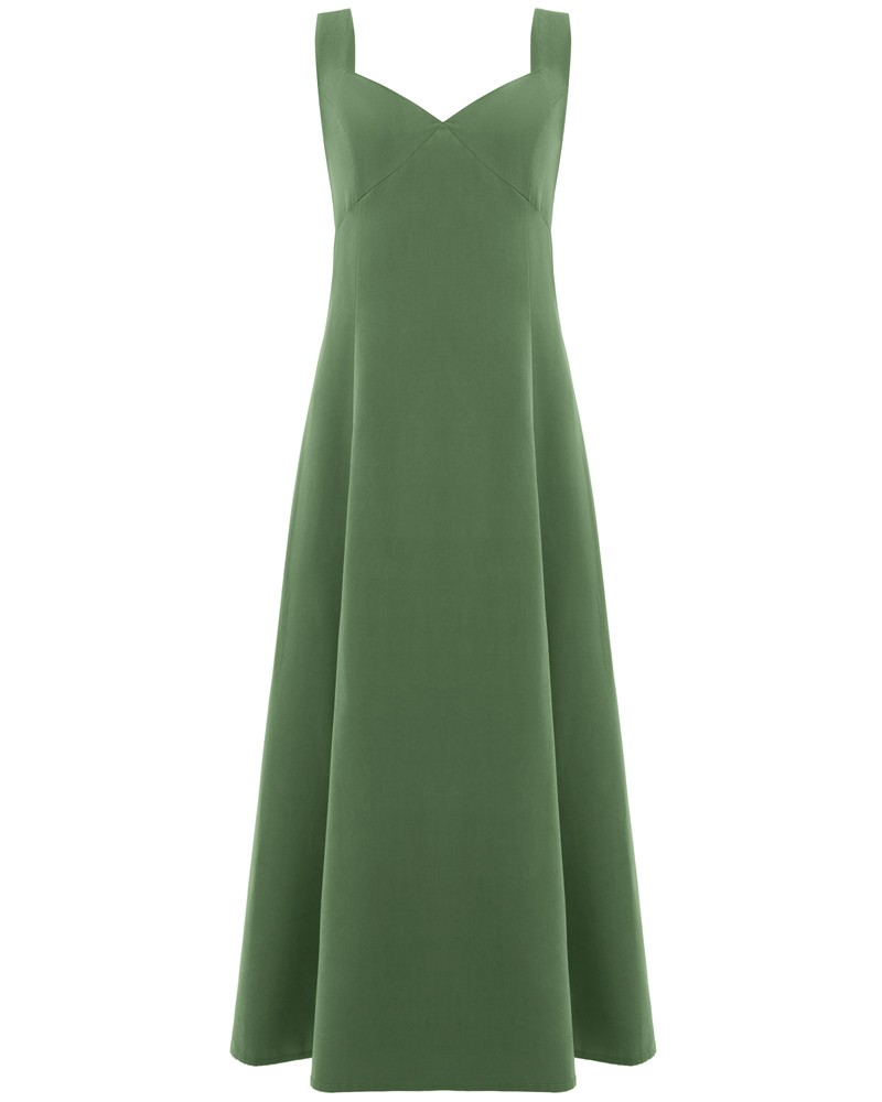 Платье на широких бретелях из вискозы купро с эффектом мокрого шёлка отлично впишется и в дневной, и в вечерний образ благодаря классическому минималистичному силуэту и точному крою, подчеркивающему достоинства фигуры. Смело сочетайте его с жакетами, объемными куртками, в качестве обуви - сандалии, кеды, мюли, бабуши.

На модели размер XS
