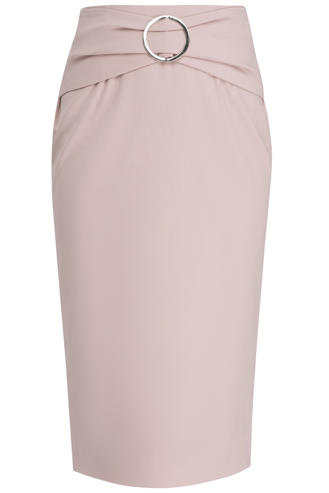 Юбка-карандаш с драпировкой на поясе, цвет: светло-розовый Allweneed
Юбка-карандаш оформлена декоративной драпировкой и поясом с широкой круглой пряжкой. Шлица для удобства ходьбы сзади. Модель идеально подчеркнет фигуру и поможет создать стильный деловой образ.
На модели размер M