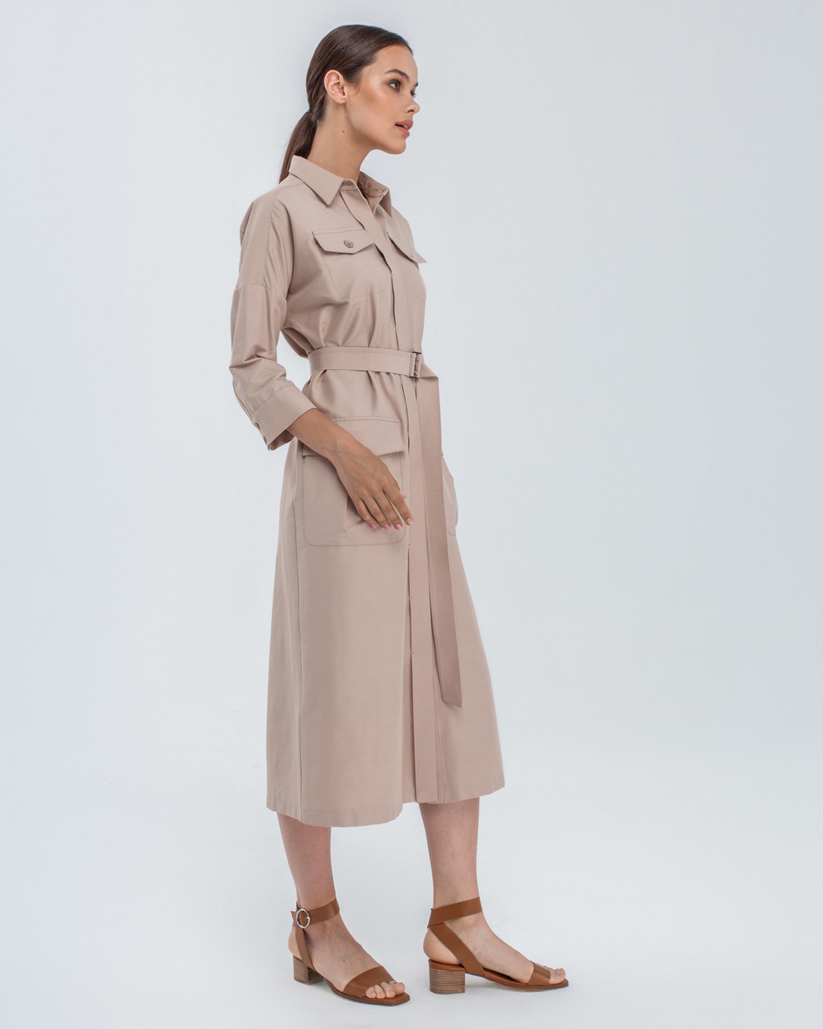 Платье DR-048 (бежевый)