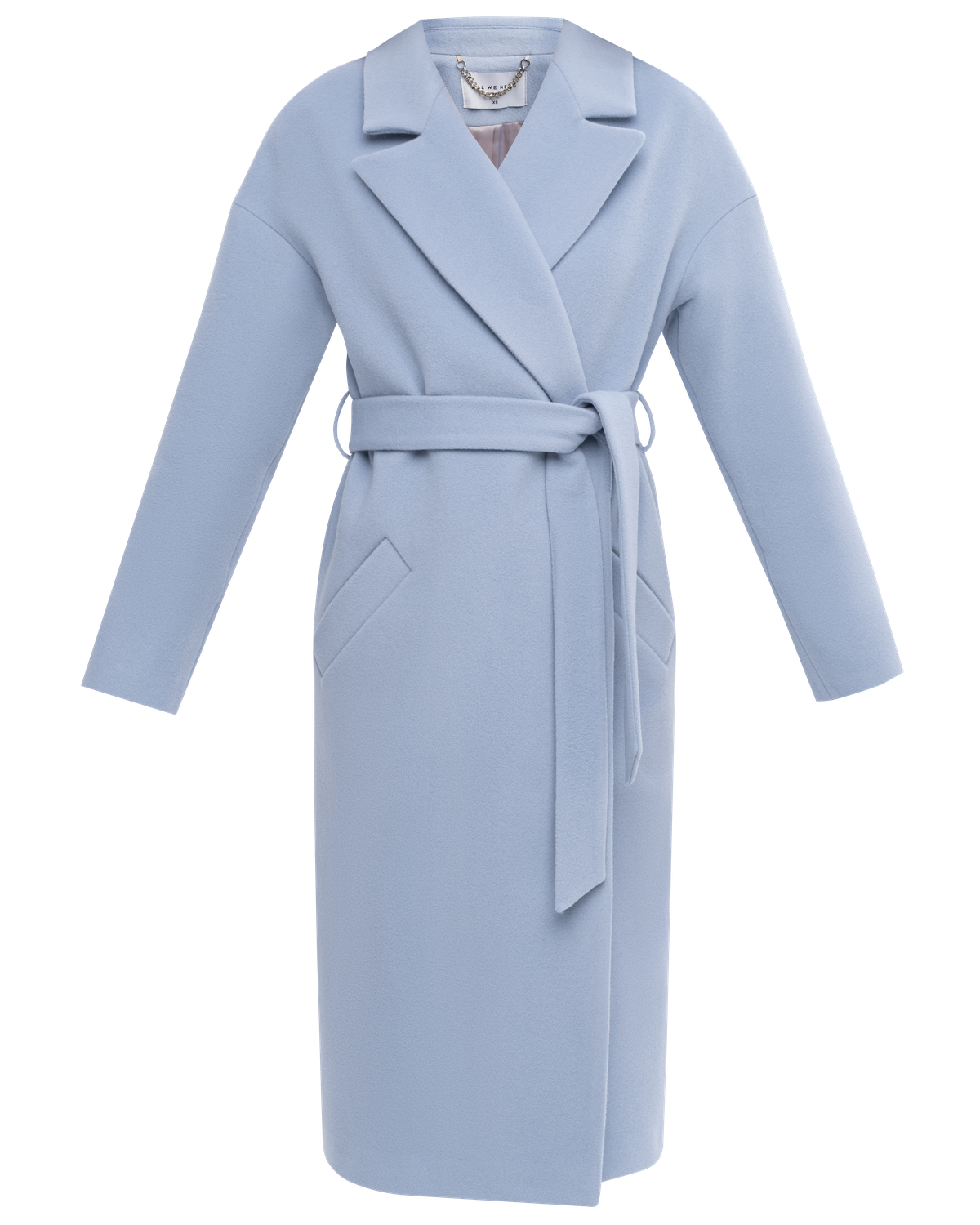 Пальто-халат Harvey со спущенным рукавом, цвет: серо-голубой Allweneed Пальто-халат из плотной шерсти. Модель прямого силуэтас английским воротником.Пальто дополнено двумя вместительными карманами,без застежки, с поясом из основного материала.
На модели размер XS