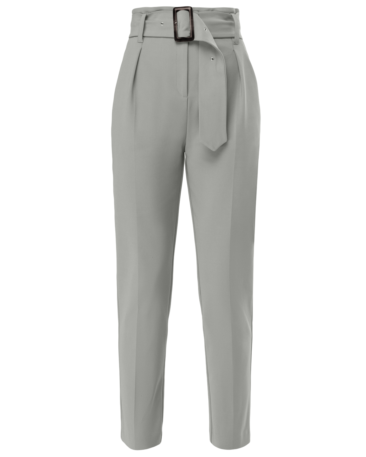 Слегка зауженные брюки на высокой талии. Дополнены поясом с трендовой в этом сезоне роговой пряжкой. Сочетайте с однотонным жакетом из комплекта для создания изысканного, делового или вечернего образа. Брюки этой модели выпускаются в нашей коллекции уже несколько сезонов подряд, поэтому их посадка безупречна.

На модели размер XS