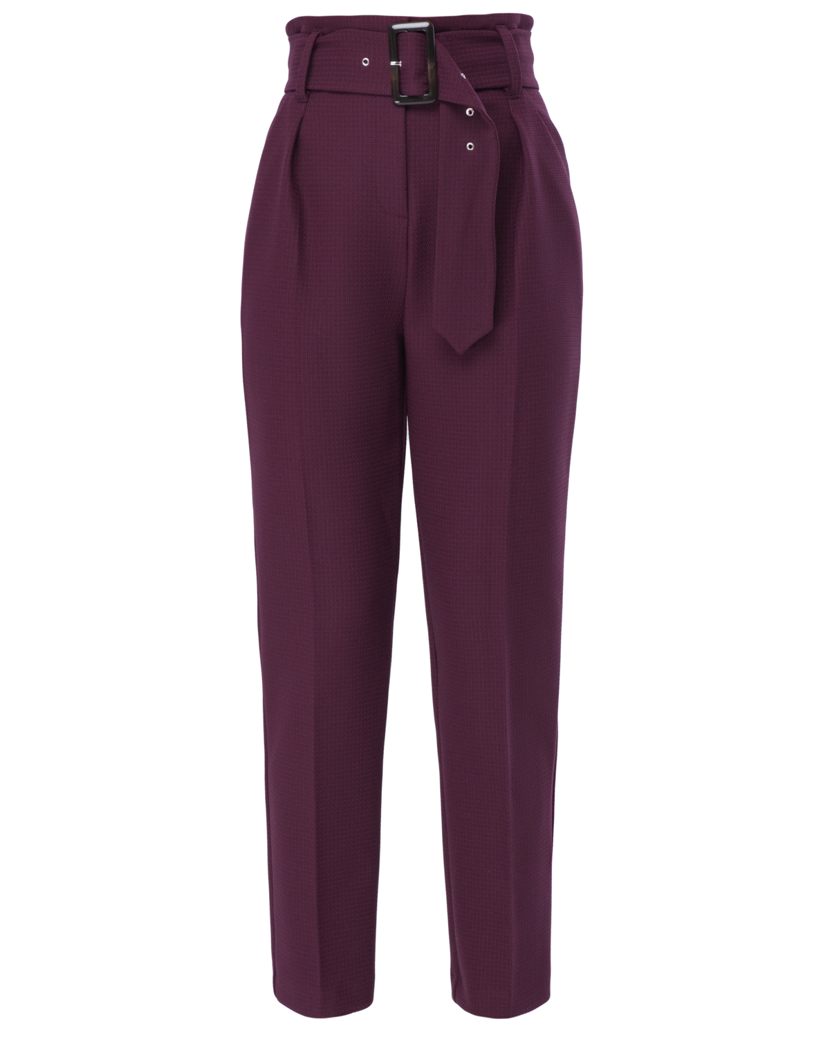 Слегка зауженные брюки на высокой талии. Дополнены поясом с трендовой в этом сезоне роговой пряжкой. Сочетайте с однотонным жакетом из комплекта для создания изысканного, делового или вечернего образа. Брюки этой модели выпускаются в нашей коллекции уже несколько сезонов подряд, поэтому их посадка безупречна.

На модели размер XS