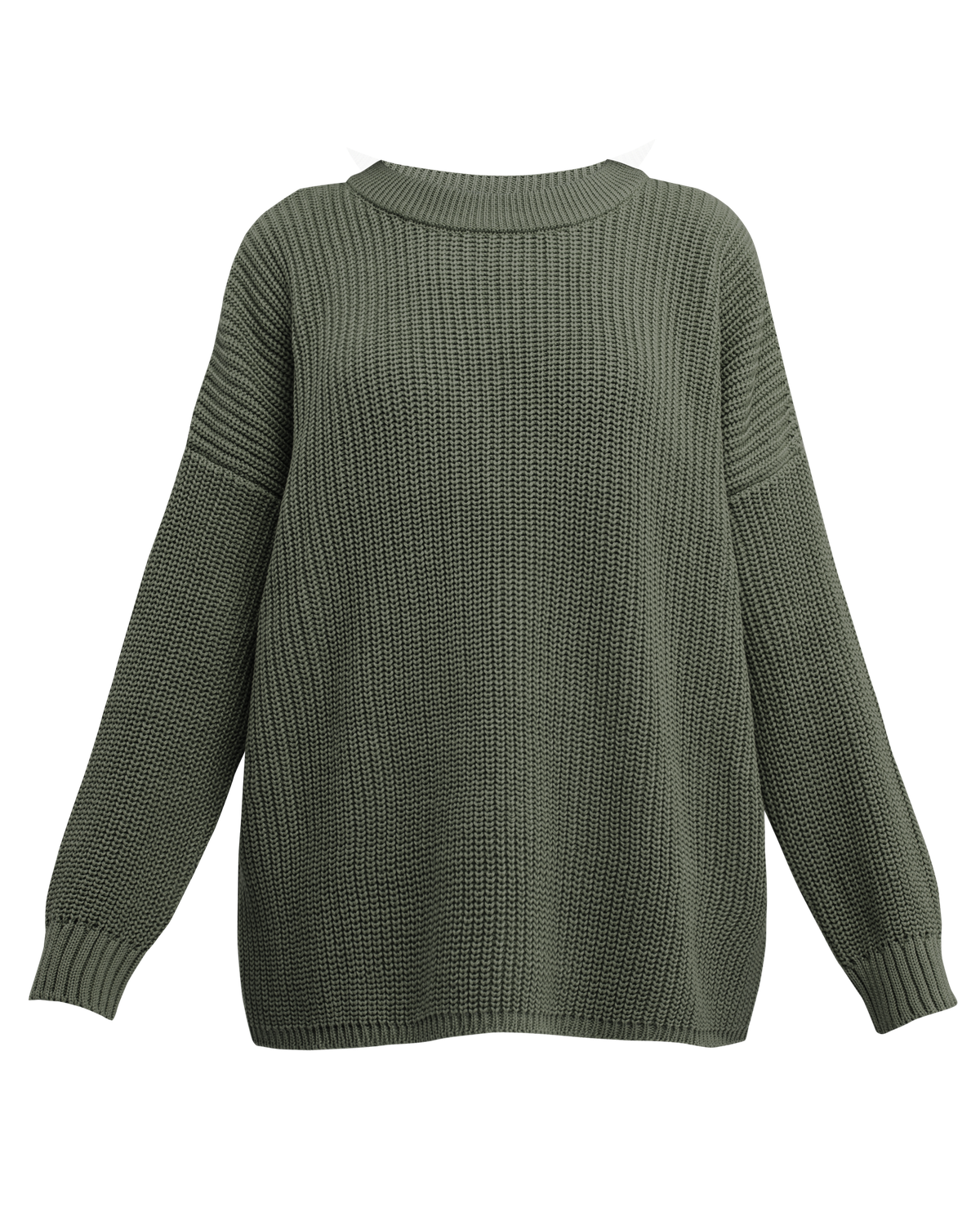 Хлопковый свитер крупной вязки с круглым вырезом. В нем удобно и уютно, его обладательница будет выглядеть как никогда женственно и изящно. Нежный хлопок дышит и позволяет поддерживать оптимальный температурный режим.