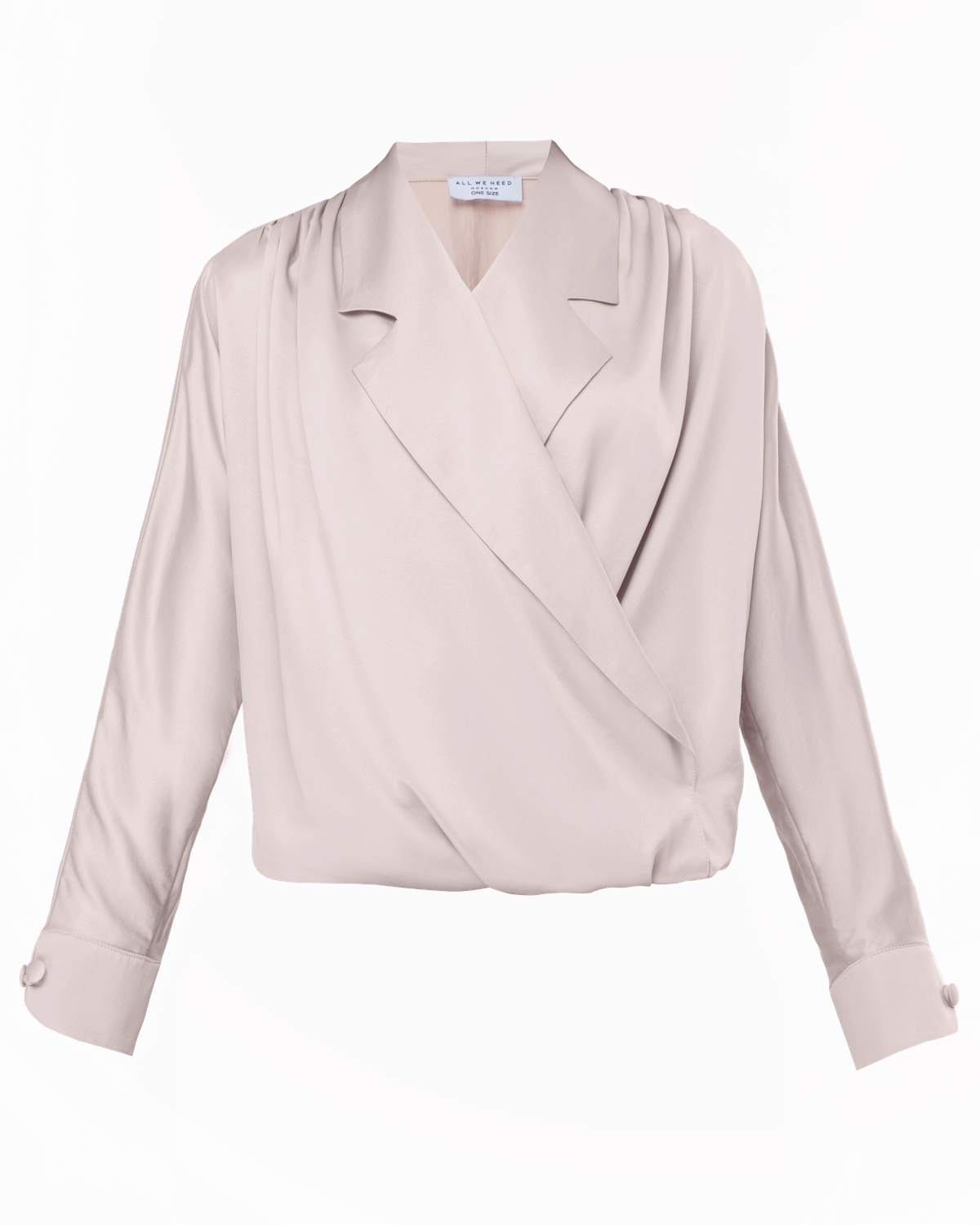 Объемная блуза с английским воротником и драпировкой на плечах из шелковистой вискозы. Сочетайте блузу с вещами с высокой посадкой для создания стильных деловых и вечерних образов.

На модели размер XS