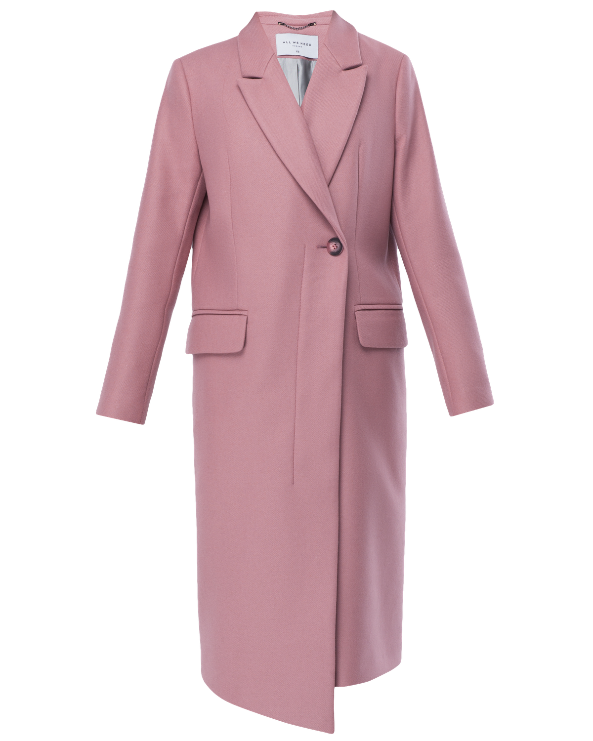 Пальто из шерсти с кашемиром прямого кроя с классической линией плеча. Однобортное, с асимметричным бортом, застегивается на одну пуговицу снаружи изделия и несколько скрытых пуговиц с внутренней стороны изделия. Идеальный вариант для любителей строгих и сдержанных силуэтов.

На модели размер XS
