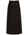 Юбка-трапеция двубортная миди, цвет: Черный Allweneed Двубортная юбка,расширенная к низу, с отрезным поясом,застегивающимся на 1 пуговицу и 1 глазковую петлю. Съемный пояс позволяет дополнять образ подходящими аксессуарами. Юбку можно сочетать как со строгой рубашкой, так и с расслабленной блузой для вечернего выхода.
На модели размер XS