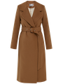 Утепленное пальто-халат с втачанным рукавом классической посадки и английским воротником. Дополнено поясом с пряжкой в тон изделия и скрытыми кнопками по внутренней полочке. Благодаря утонченному крою и утеплителю в подкладке с пальто можно создавать элегантные и женственные зимние образы. Эта модель - один из бестселлеров осенней коллекции, которую мы повторили в утепленном варианте.

Модель будет согревать вас до -10 градусов.

На модели размер XS