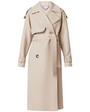 Пальто-тренч Silvia, цвет: светло-бежевый Allweneed Двубортное пальто-тренч свободного кроя с застежкой на пуговицы. Дополнено поясом, пряжкой на манжетах и погонами в тон изделия. Модный силуэт оверсайз позволяет создавать дерзкие образы в стиле80-х гг.
На модели размер XS