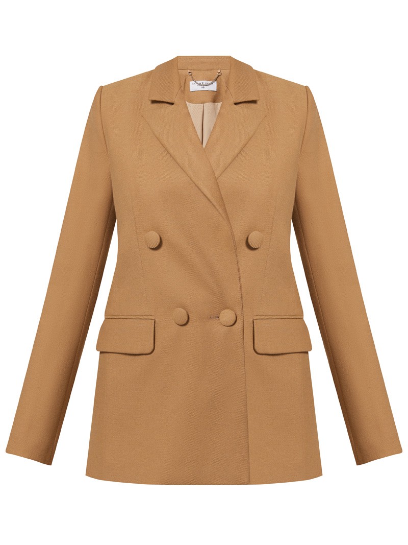 Двубортный жакет свободного кроя с обтяжными пуговицами и клапанами на карманах. Сочетайте с брюками в тон для создания изысканного, делового или вечернего образа. Бестселлер базовой коллекции, который мы повторили этой осенью в глубоких природных оттенках.

На модели размер XS