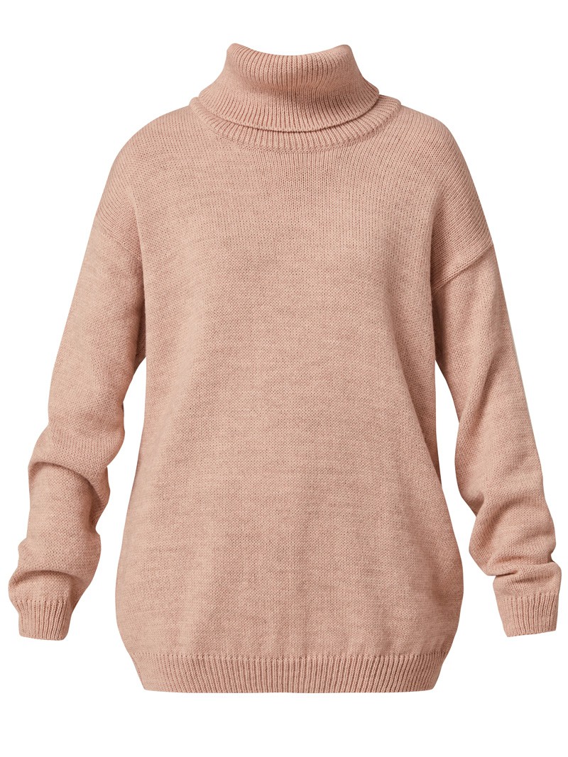 Свитер oversize с высоким воротом, цвет: розовый Allweneed Свитер oversize свободного кроя. Модель дополнена высоким воротом и резинками на рукавах и внизу. Сочетайте свитер с джинсами и брюками, заправляя край спереди, чтобы подчеркнуть талию и создать немного небрежный образ.
На модели размер one size