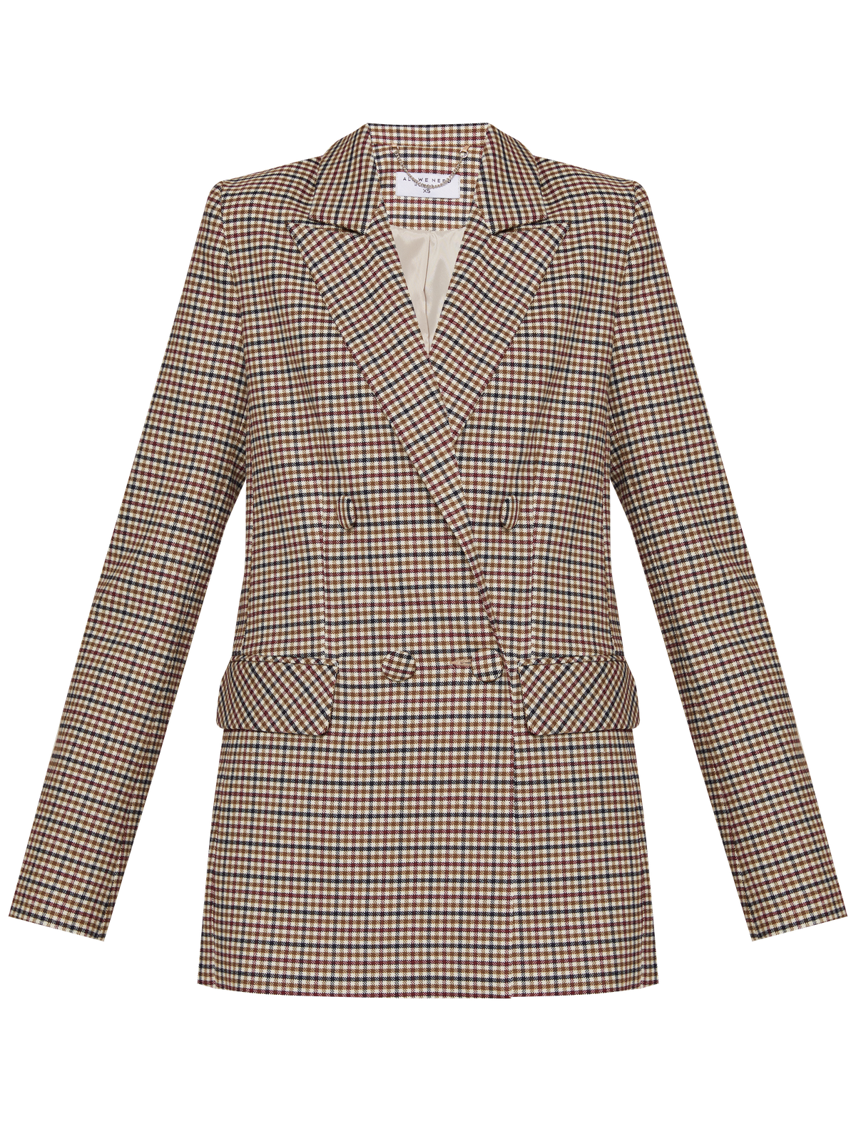 Жакет двубортный с обтяжными пуговицами, цвет: бежево-горчичная клетка Allweneed Двубортный жакет свободного кроя с обтяжными пуговицами и клапанами на карманах. Сочетайте с брюками в тон для создания изысканного, делового или вечернего образа. Бестселлер базовой коллекции, который мы повторили этой осенью в глубоких природных оттенках.
На модели размер XS