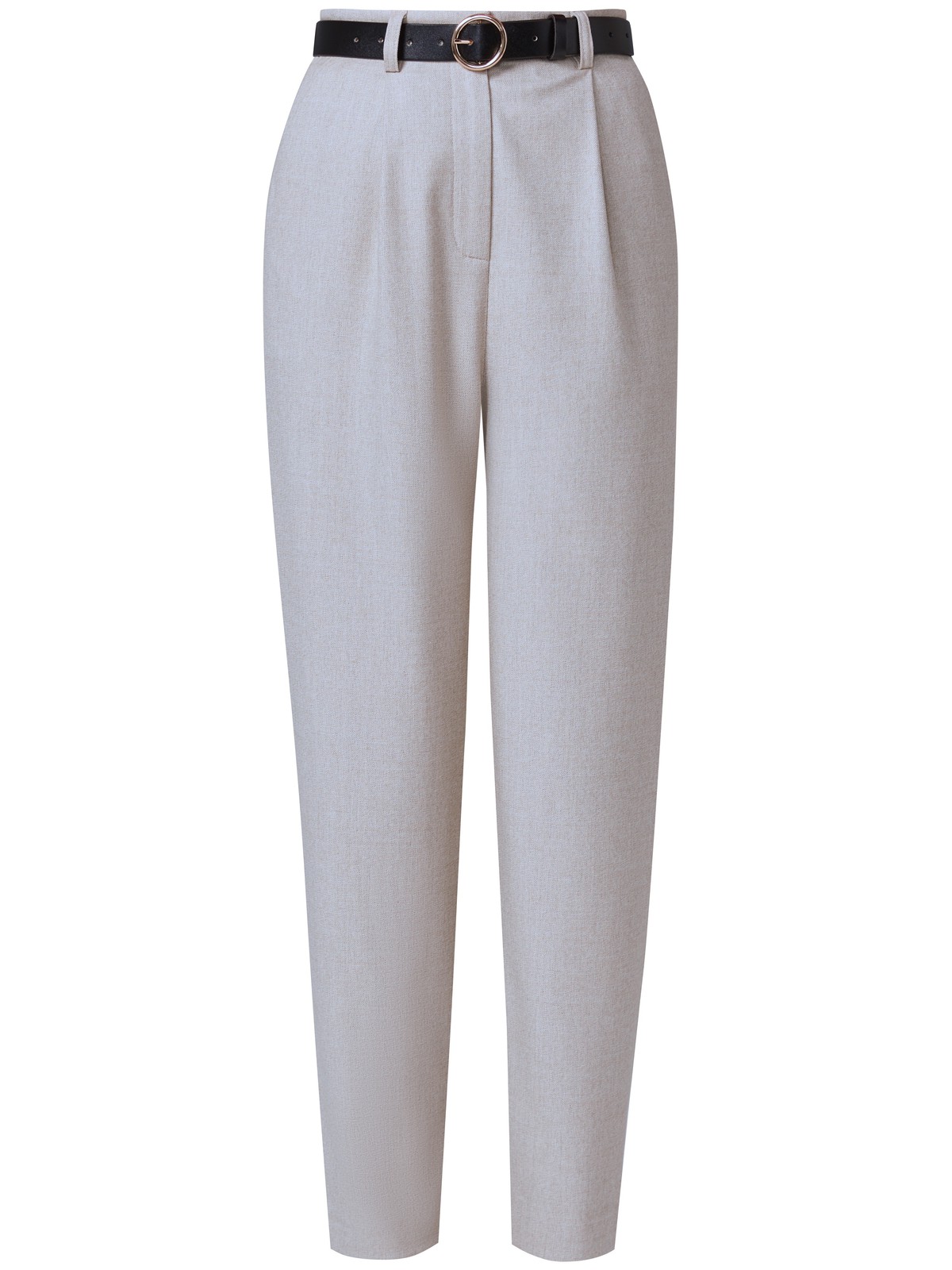 Брюки-бананы зауженные к низу. Модель дополнена защипами спереди исъемным ремнем. Завершите расслабленныйобраз cвитшотом, футбoлкoй или cвитерoм oversize.

На модели размер XS