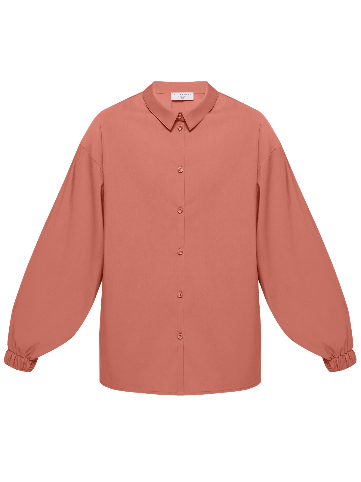 Рубашка с резинкой на манжетах, цвет: терракотовый Allweneed Рубашка с резинкой на манжетах. Свободного кроя с пышными рукавами.Модель выполнена из мягкой и приятной к телу ткани высокого качества. Отлично сочетается с джинсами mom-fit и юбками длины миди. Из обуви выбирайте изящные лодочки или обувь на плоском ходу.
На модели размер S