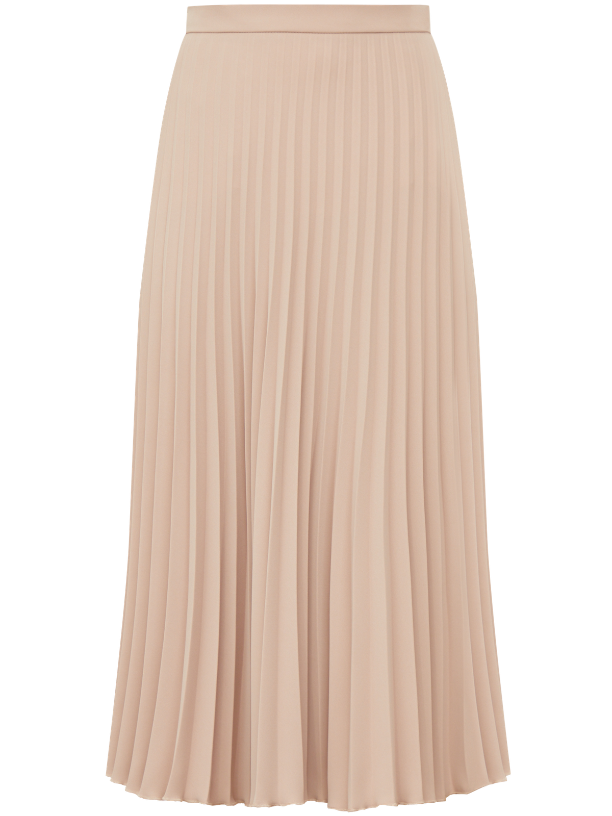 


Юбка средней длины А-силуэта с широкой плиссировкой и пришивным поясом на талии.

На модели размер M