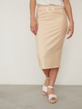Юбка-карандаш с драпировкой на поясе, цвет: бежевый Allweneed
Юбка-карандаш оформлена декоративной драпировкой и поясом с широкой круглой пряжкой. Шлица для удобства ходьбы сзади. Модель идеально подчеркнет фигуру и поможет создать стильный деловой образ.
На модели размер M