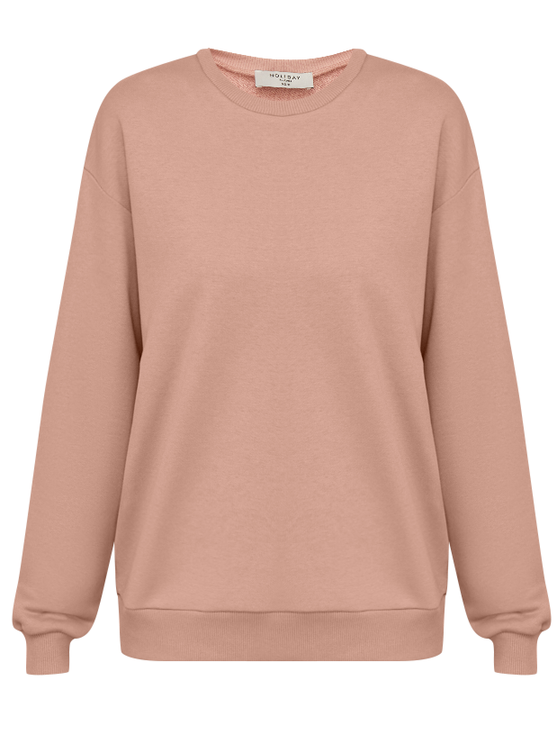 


Свитшот с длинным рукавом. Модель свободного кроя со спущенной плечевой линией и эластичной окантовкой у манжетов и выреза.

На модели размер XS/S