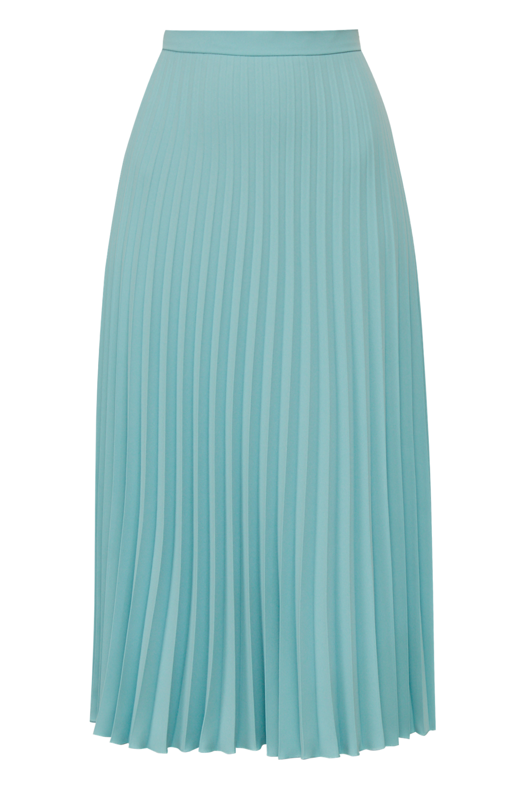 


Юбка средней длины А-силуэта с широкой плиссировкой и пришивным поясом на талии.

На модели размер M