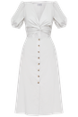 Платье-миди с обьемными рукавами , цвет: белый Allweneed
Миди платье напоминает комплект из топа и юбки, надетых по отдельности. Топ оформлен объемными рукавами со сборками, а юбка повторяет А-силуэт и создает женственный образ. Декоративная драпировка по центру и вырез оголяют пресс и придают соблазнительное настроение образу.
На модели размер M