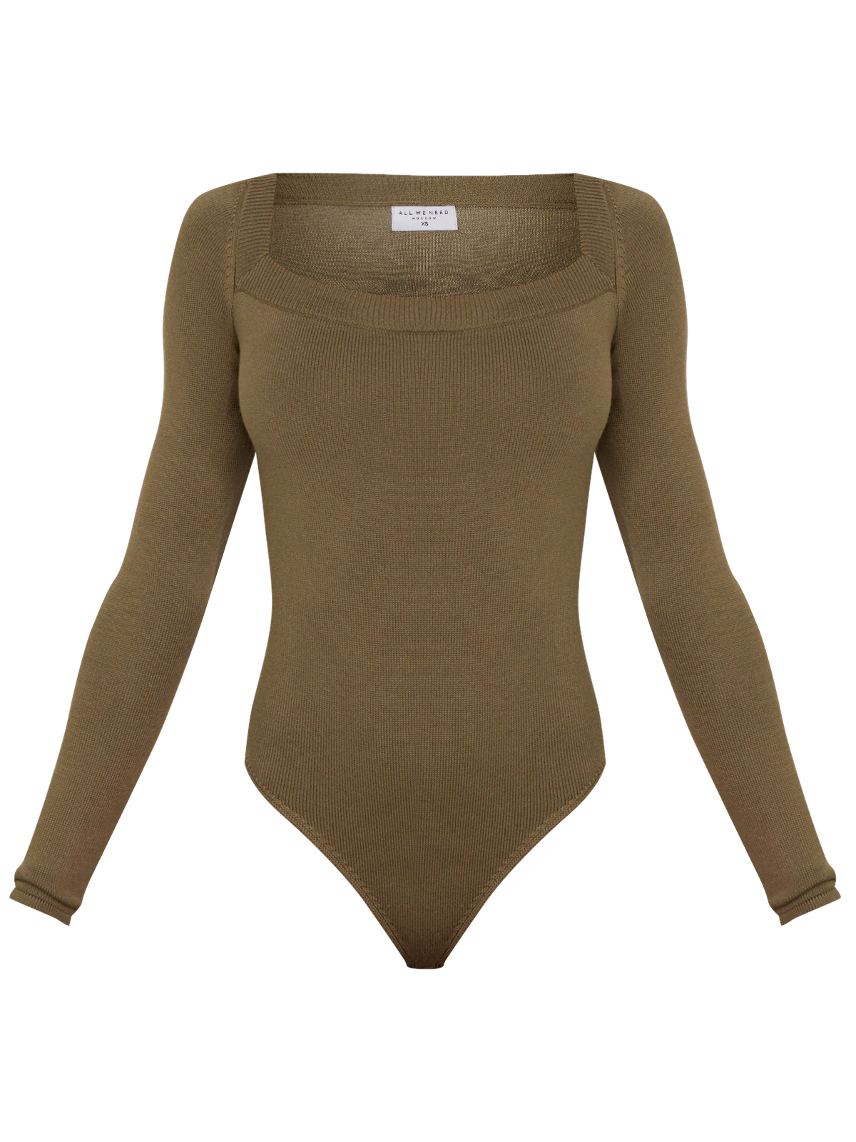 


Боди из вязаного трикотажа оформлено длинными рукавами и вырезом каре. Застежка на кнопки на ластовице.

На модели размер XS