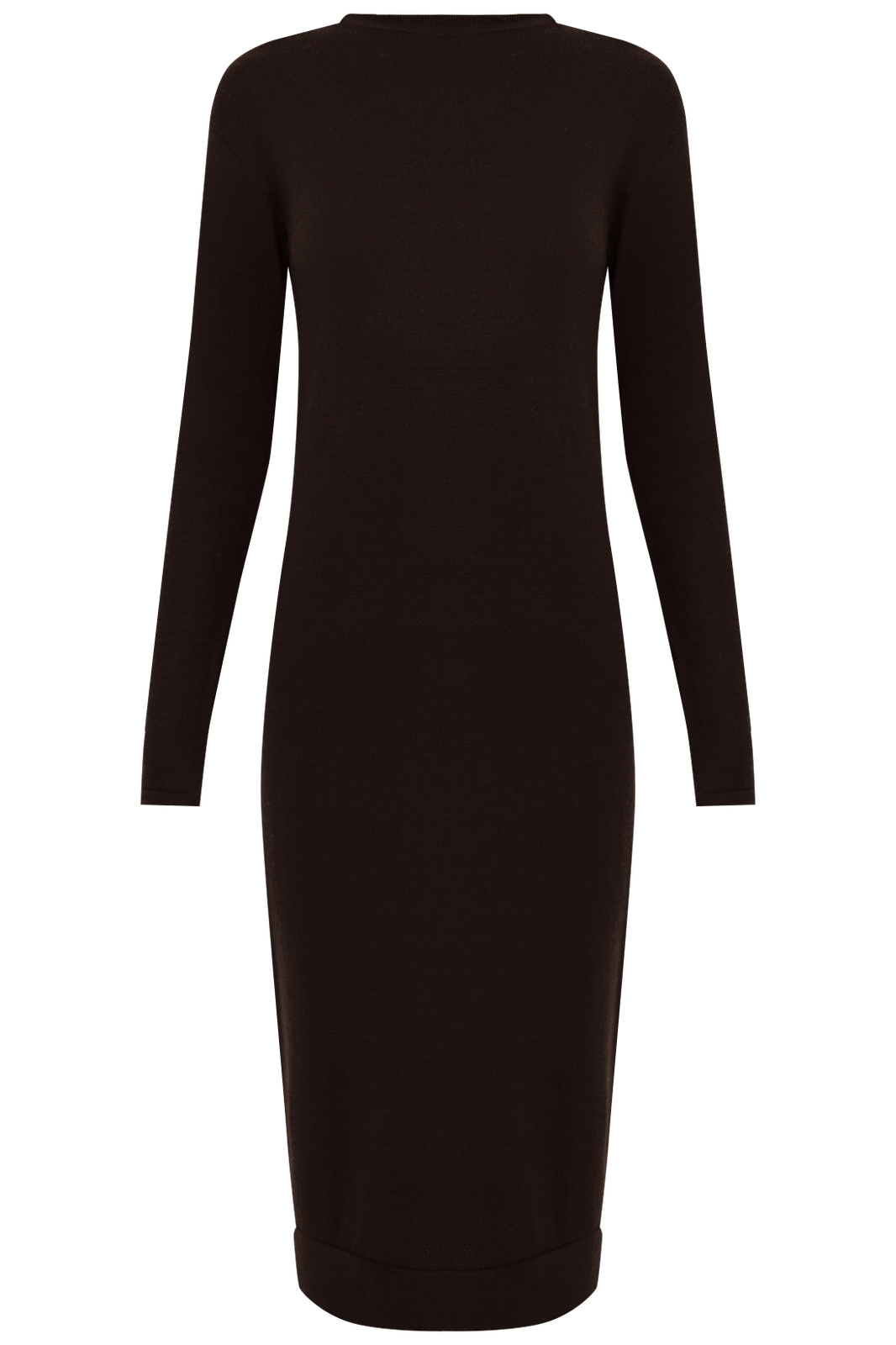 Вязаное платье-миди, цвет: темно-коричневый Allweneed
Вязаное платье-миди из тонкого трикотажа. Длинные рукава, вырез лодочка.
На модели размер XS/S