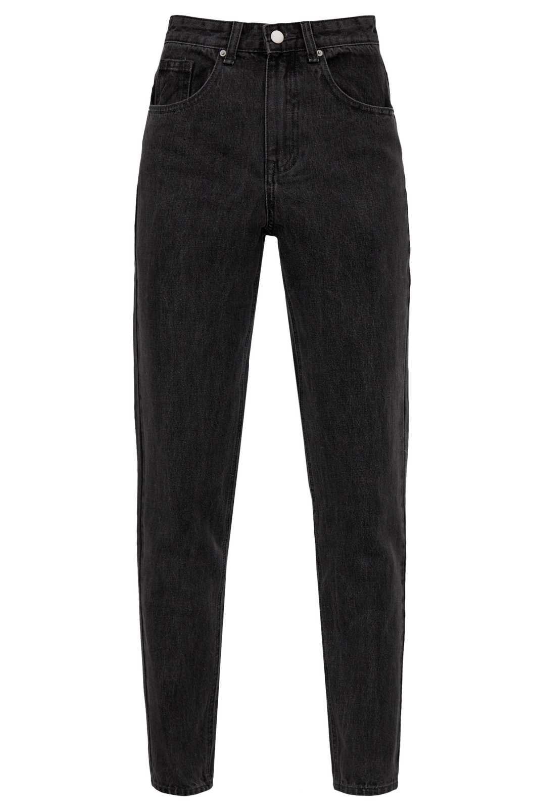 Базовые джинсы mom fit с пятью карманами. Выполнены из плотного материала, хорошо держат форму. Будьте внимательны: джинсы большемерят. Если вы носите размер S - выбирайте размер XS.

На модели размер XXS