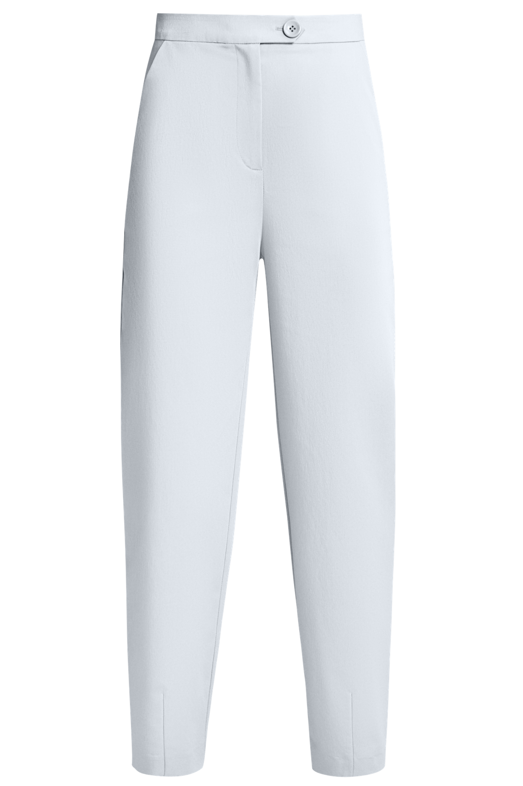 


Брюки из костюмной ткани с застежкой на молнию и асимметричную пуговицу. Средняя посадка и вытачки по низу формируют силуэт.

На модели размер XS