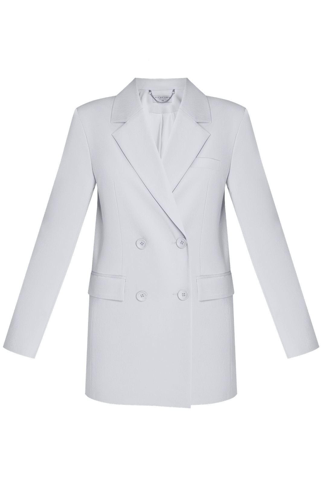 


Двубортный жакет оверсайз кроя с широкой плечевой линией. Элегантная модель с широкими лацканами, карманными клапанами и шлицей сзади. Классика вне времени и долгосрочная инвестиция в гардероб.

На модели размер XS