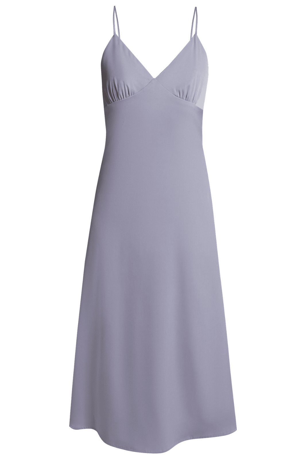 


Платье в бельевом стиле из нежного вискозного атласа. Модель с треугольным лифом и мягкими сборками под грудью акцентирована тонкими перекрестными бретельками, подчеркивающими область плеч, ключиц и спины.

На модели размер XS