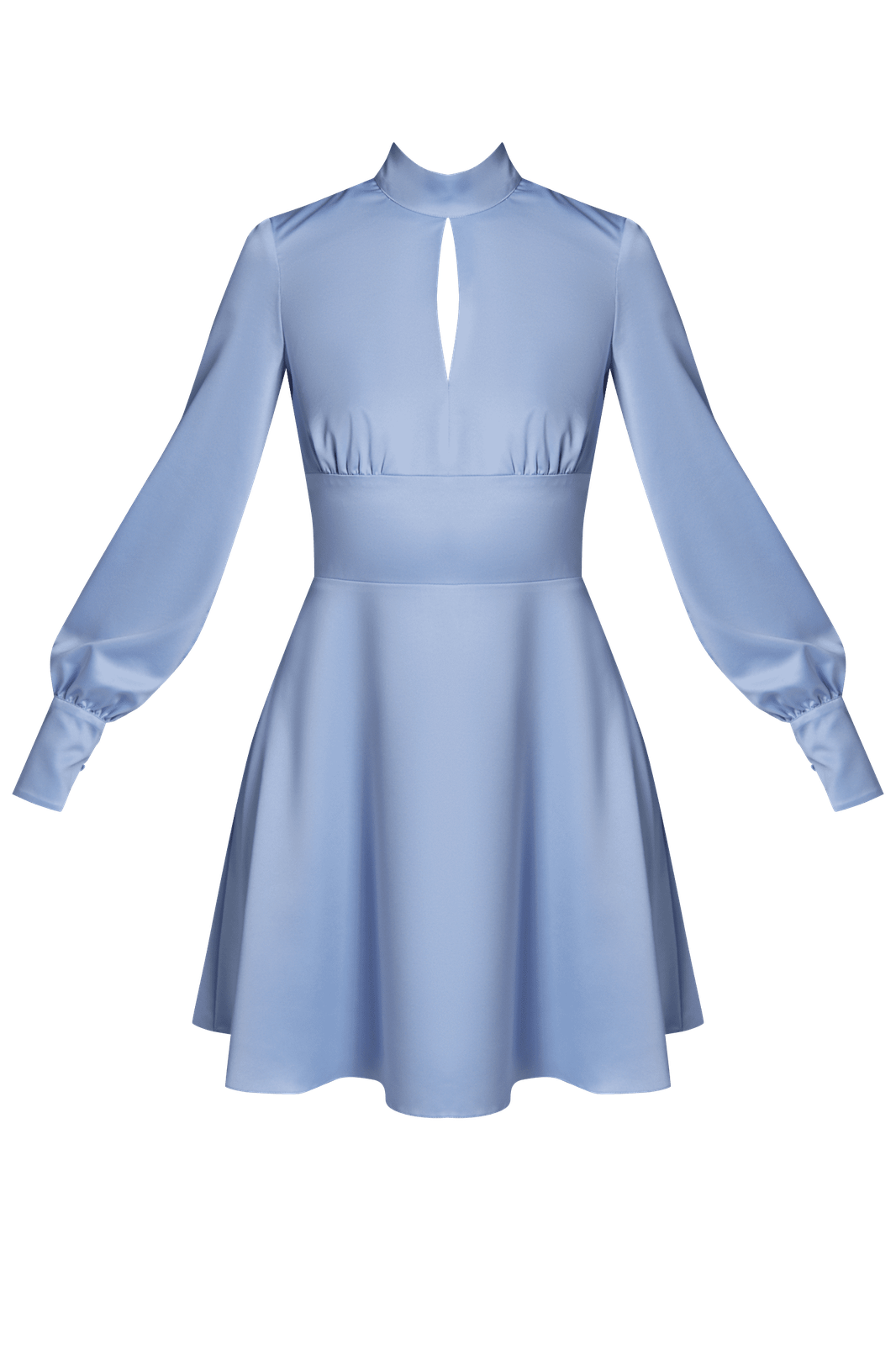 Платье мини с вырезом на полочке и объемными рукавами, цвет: голубой Allweneed
Мини платье с обилием милых деталей, которое влюбляет в себя с первого взгляда! Лиф с вырезом-капелькой, мягкие сборки под грудью и у широких манжетов на обтяжных пуговицах перекликаются между собой. Воротник-стойка акцентирует шею, а широкий пояс - талию. Юбка-солнце уравновешивает силуэт.
На модели размер XS